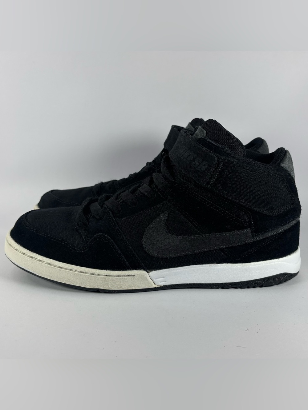 Nike Black High-Top Sneakers with White Midsole